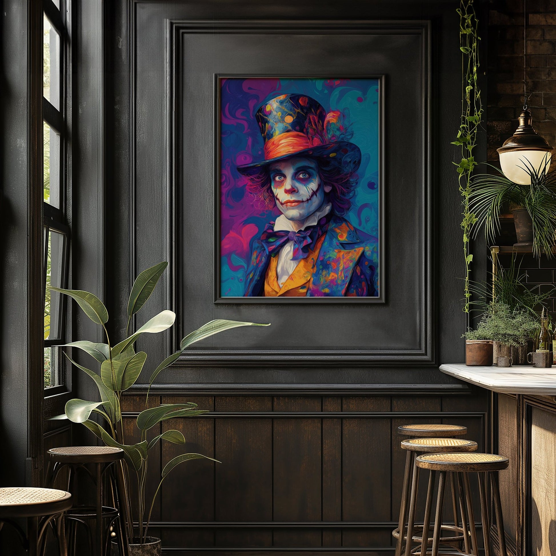 Psychedelic Mad Hatter, Digital Download - Luxuria Canvas