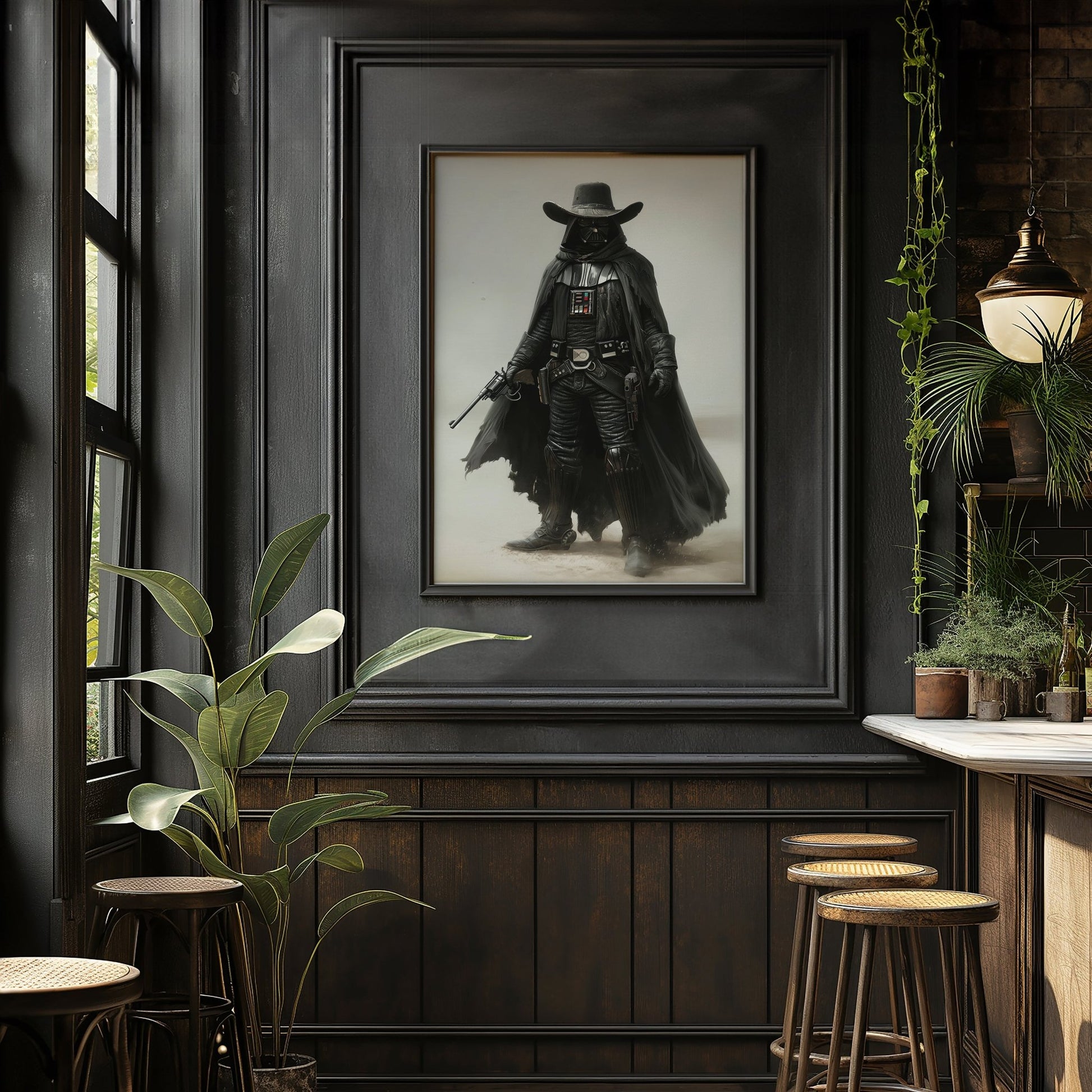 Wild West Darth Vader Digital Art Download - Luxuria Canvas