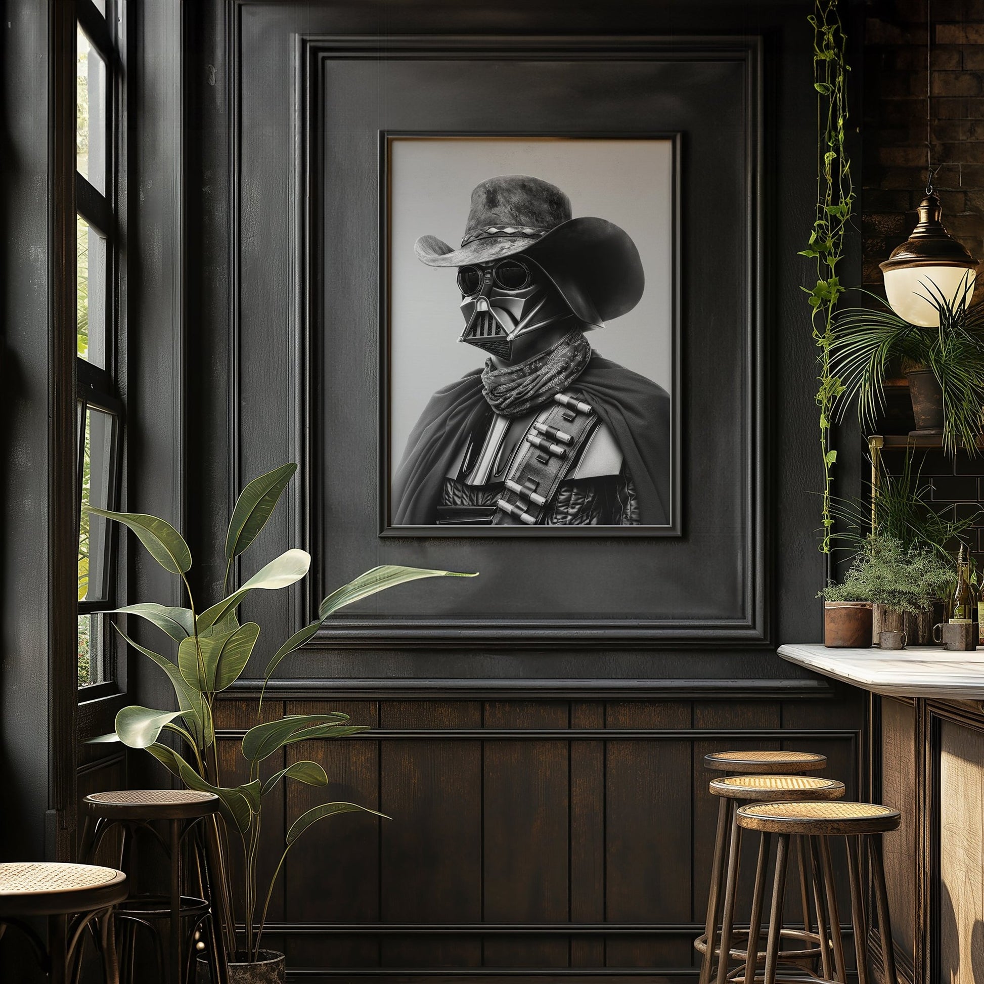 Darth Vader Wild West Digital Art Download - Luxuria Canvas
