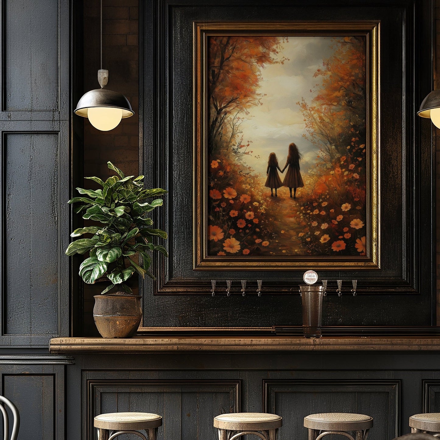 Autumn Sisters Wildflowers Digital Art Download - Luxuria Canvas