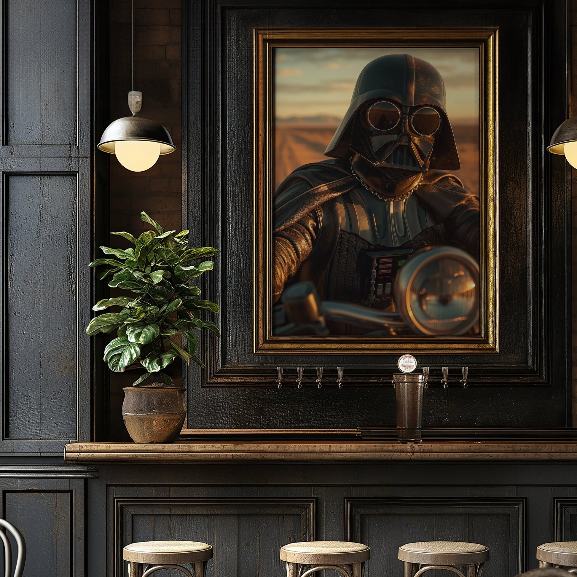 Darth Vader Biker Digital Art Download - Luxuria Canvas