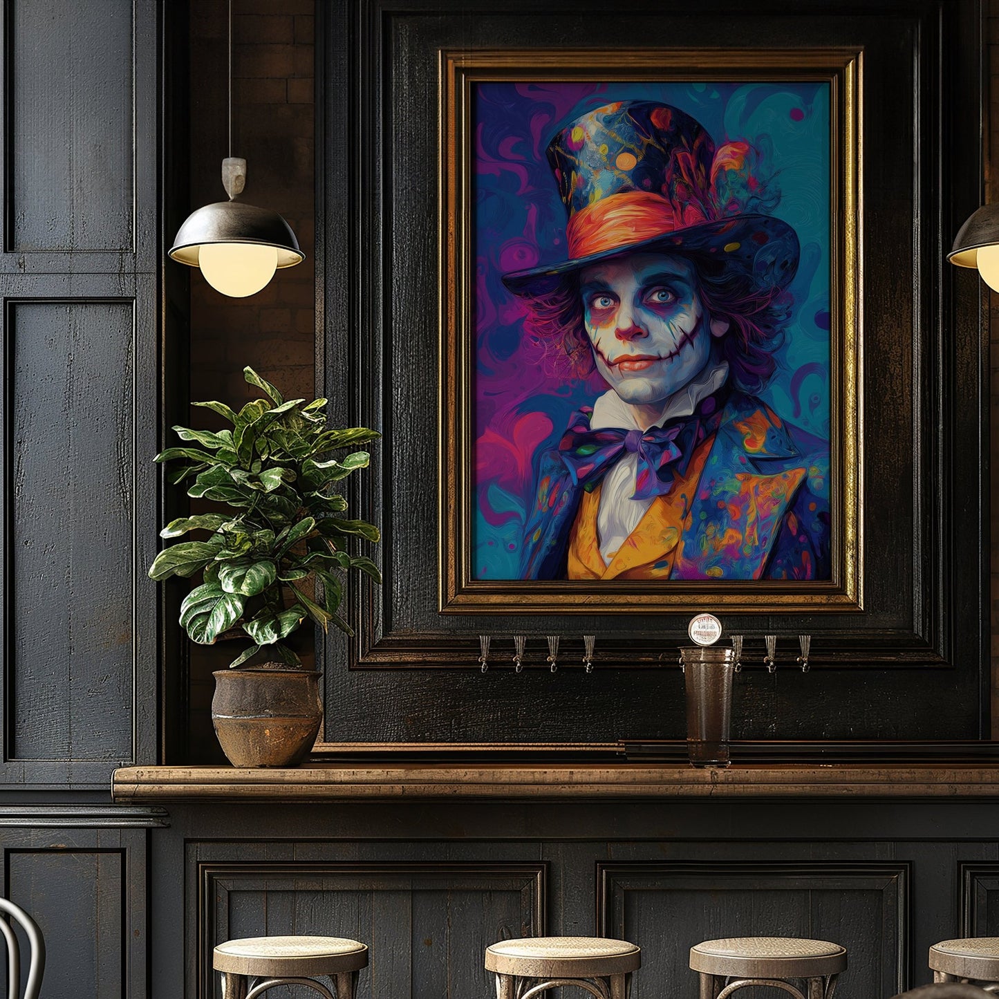 Psychedelic Mad Hatter, Digital Download - Luxuria Canvas
