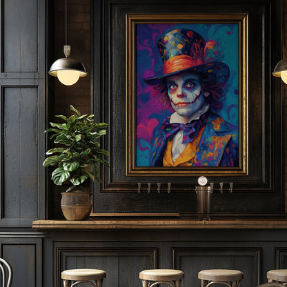 Psychedelic Mad Hatter, Digital Download - Luxuria Canvas