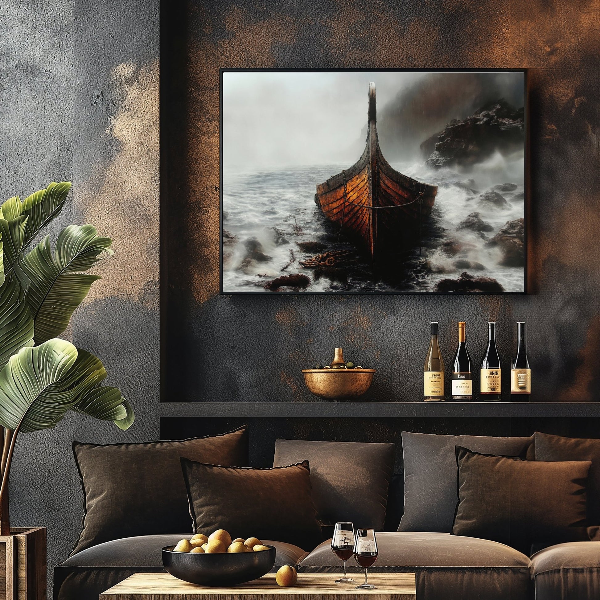 Viking Longboat, High Quality Digital Download - Luxuria Canvas