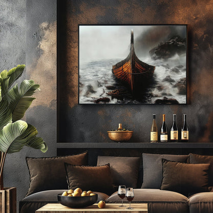 Viking Longboat, High Quality Digital Download - Luxuria Canvas