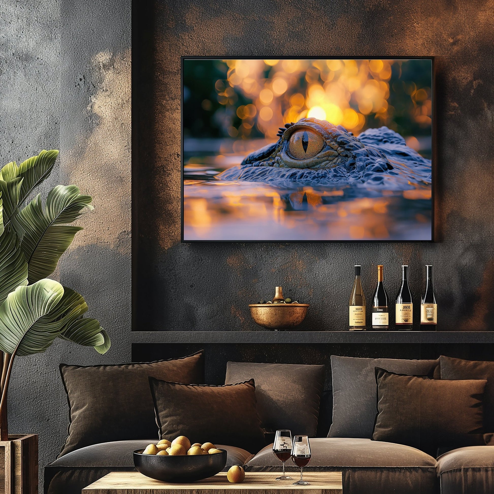 Crocodiles Eye, High Quality Digital Download - Luxuria Canvas