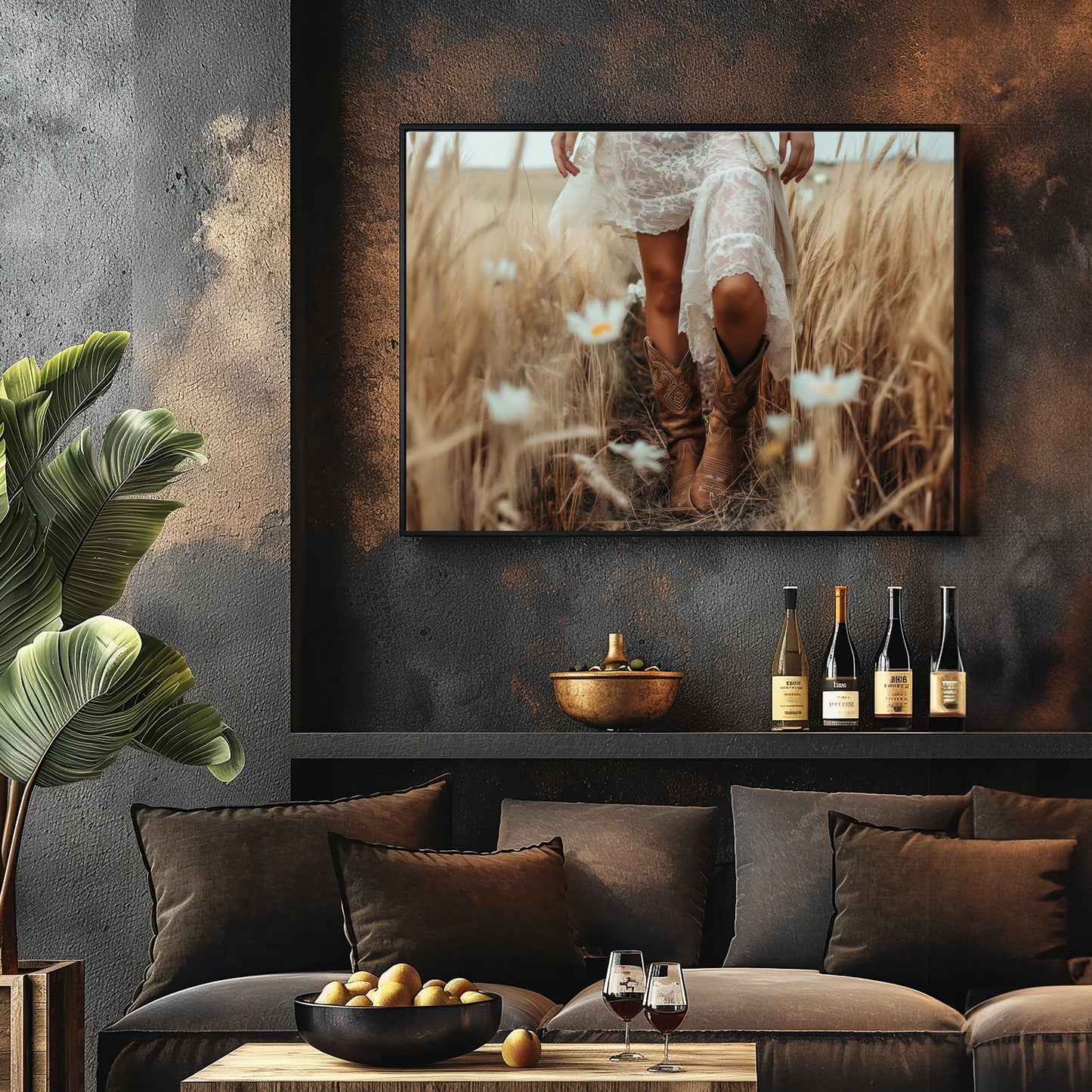 Cowgirl Boots and Skirt Digital Art Download - Luxuria Canvas