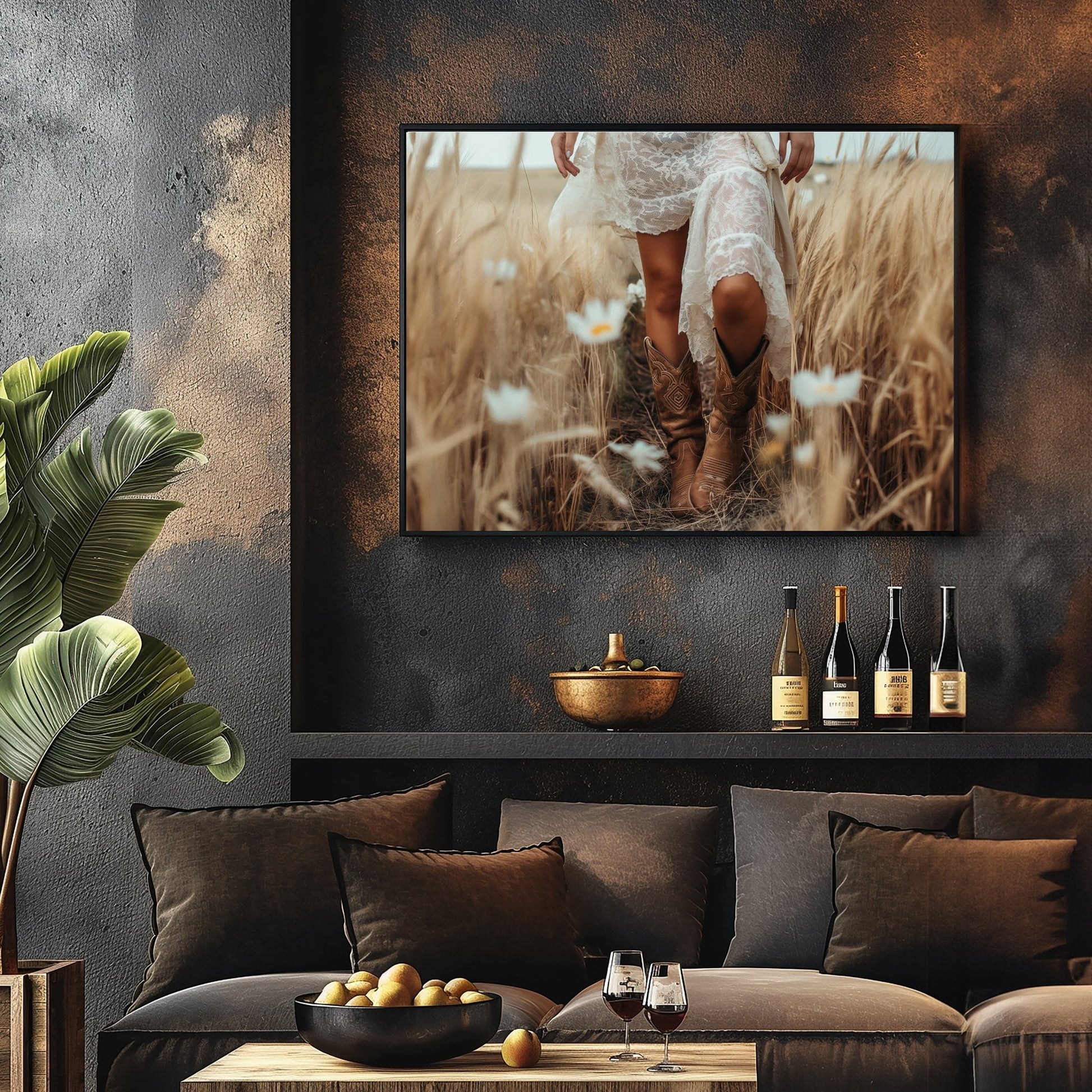 Cowgirl Boots and Skirt Digital Art Download - Luxuria Canvas