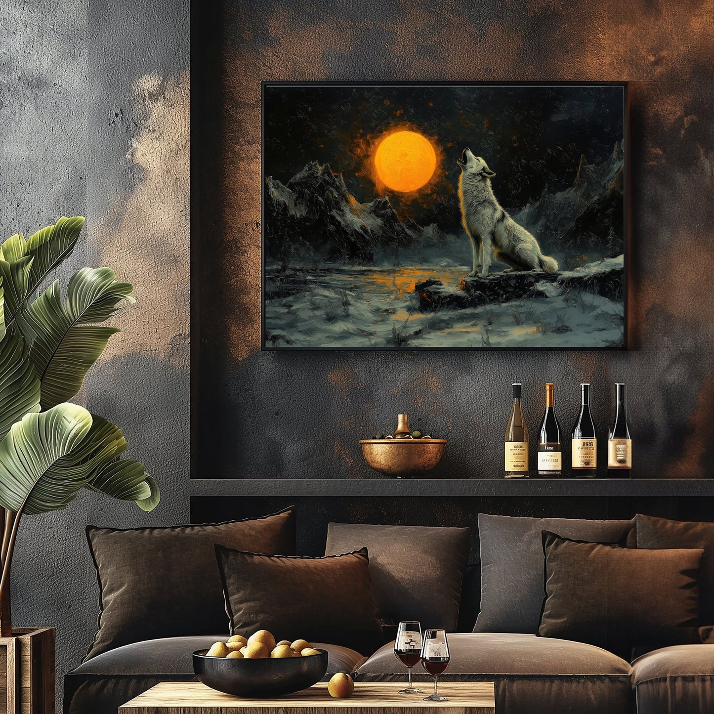 White Wolf Howl, High Quality Digital Download - Luxuria Canvas