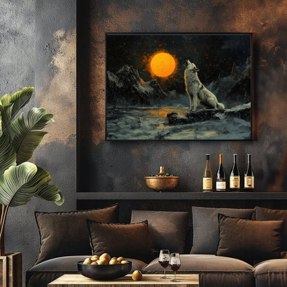 White Wolf Howl, High Quality Digital Download - Luxuria Canvas
