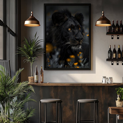 Black Lion Color Touch, High Quality Digital Download - Luxuria Canvas