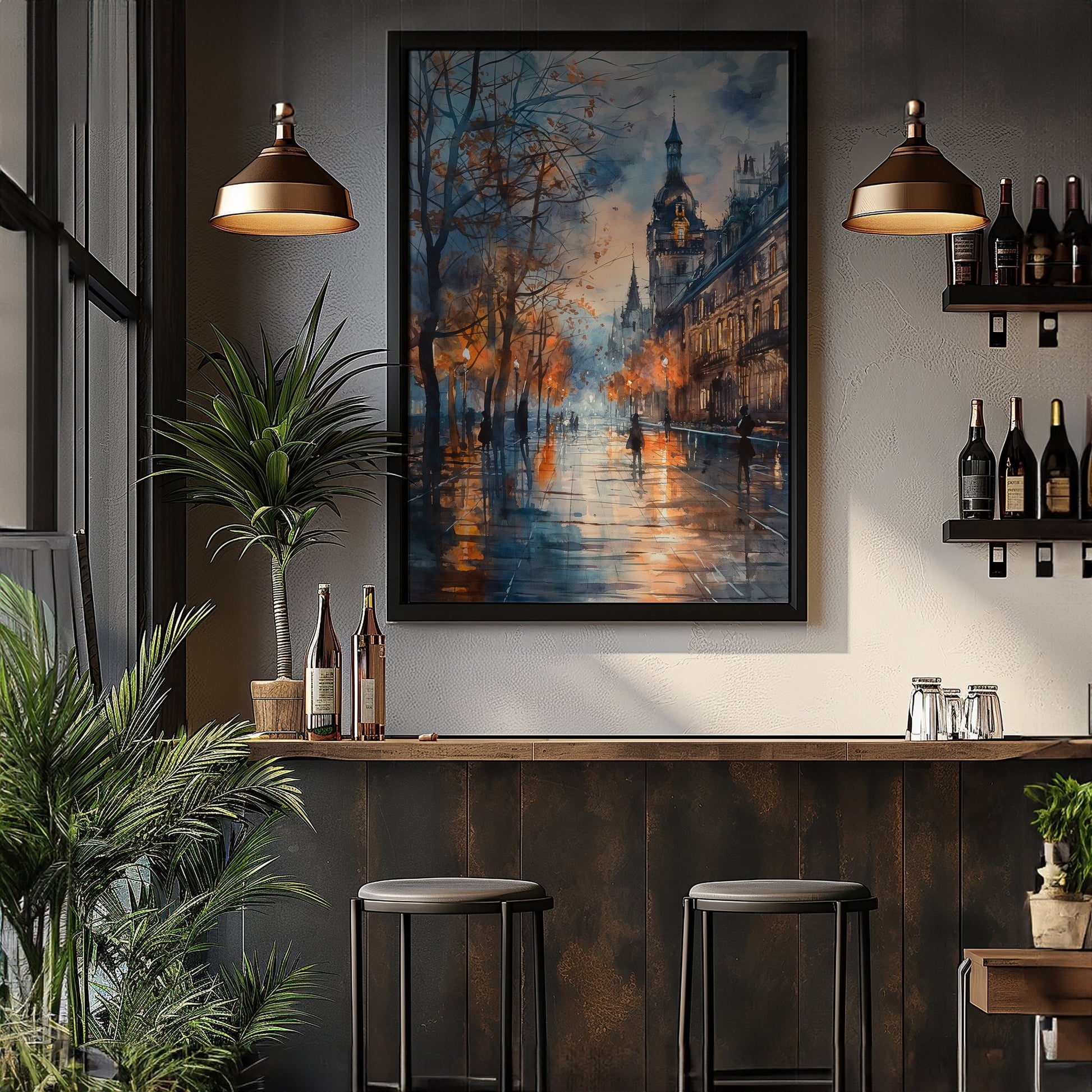 London Watercolor, High Quality Digital Download - Luxuria Canvas