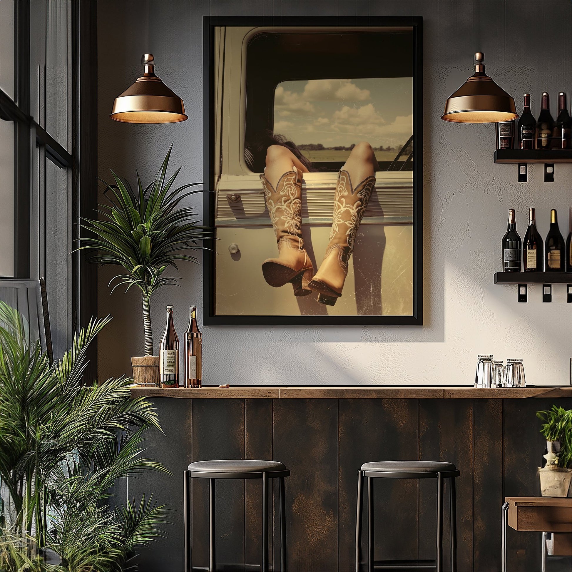 Vintage Cowgirl, High Quality Digital Download - Luxuria Canvas