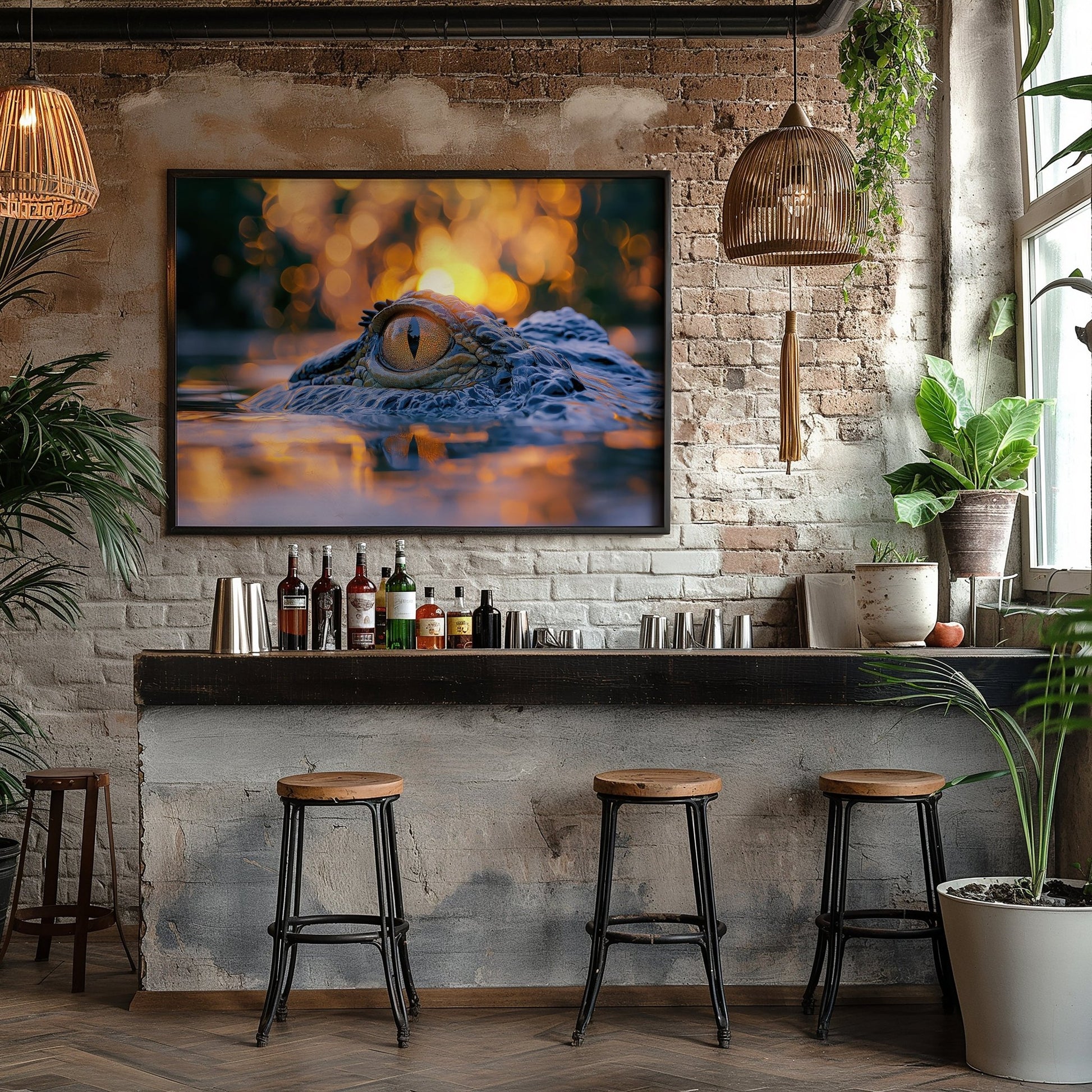 Crocodiles Eye, High Quality Digital Download - Luxuria Canvas