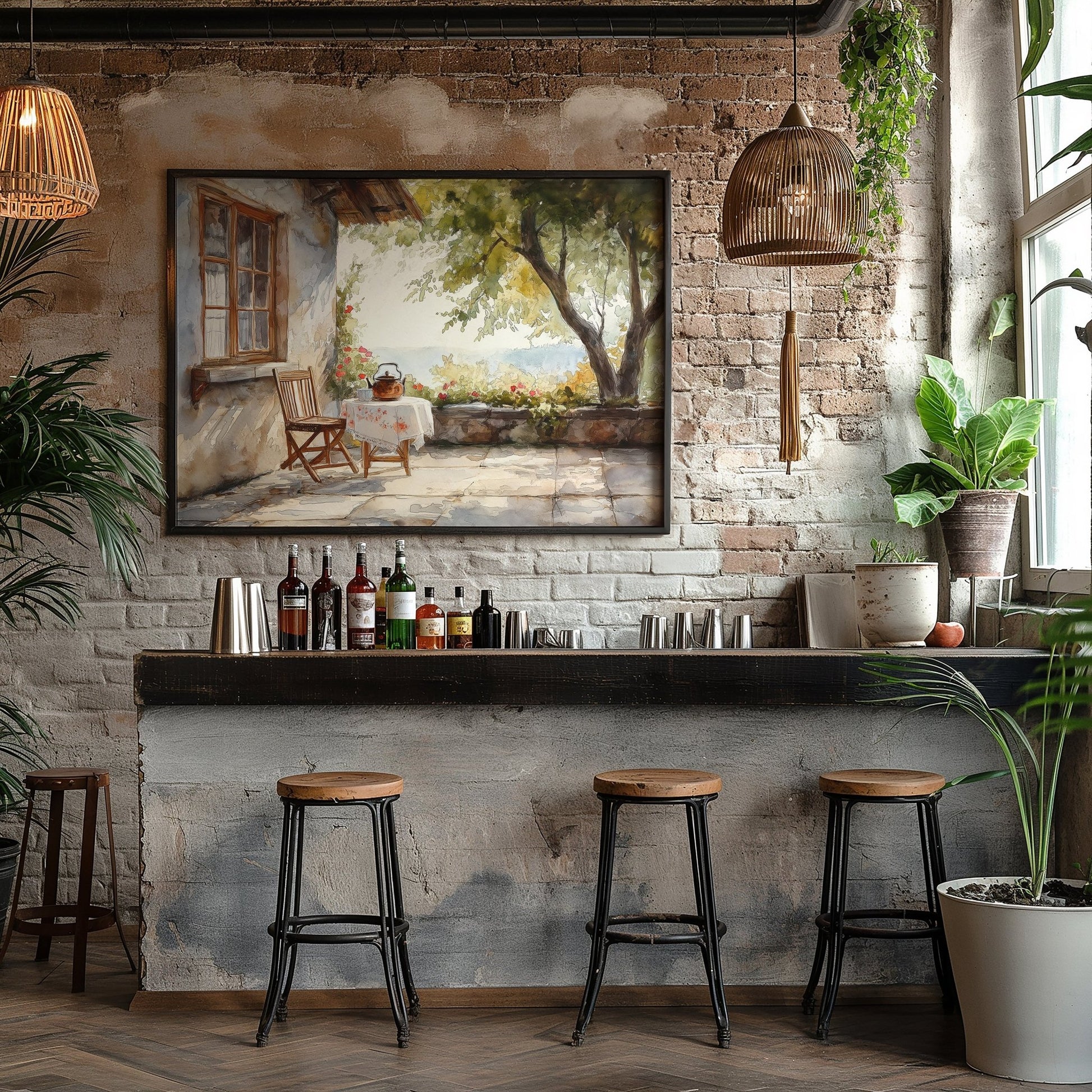 Old Cottage Summer Day Digital Art Download - Luxuria Canvas