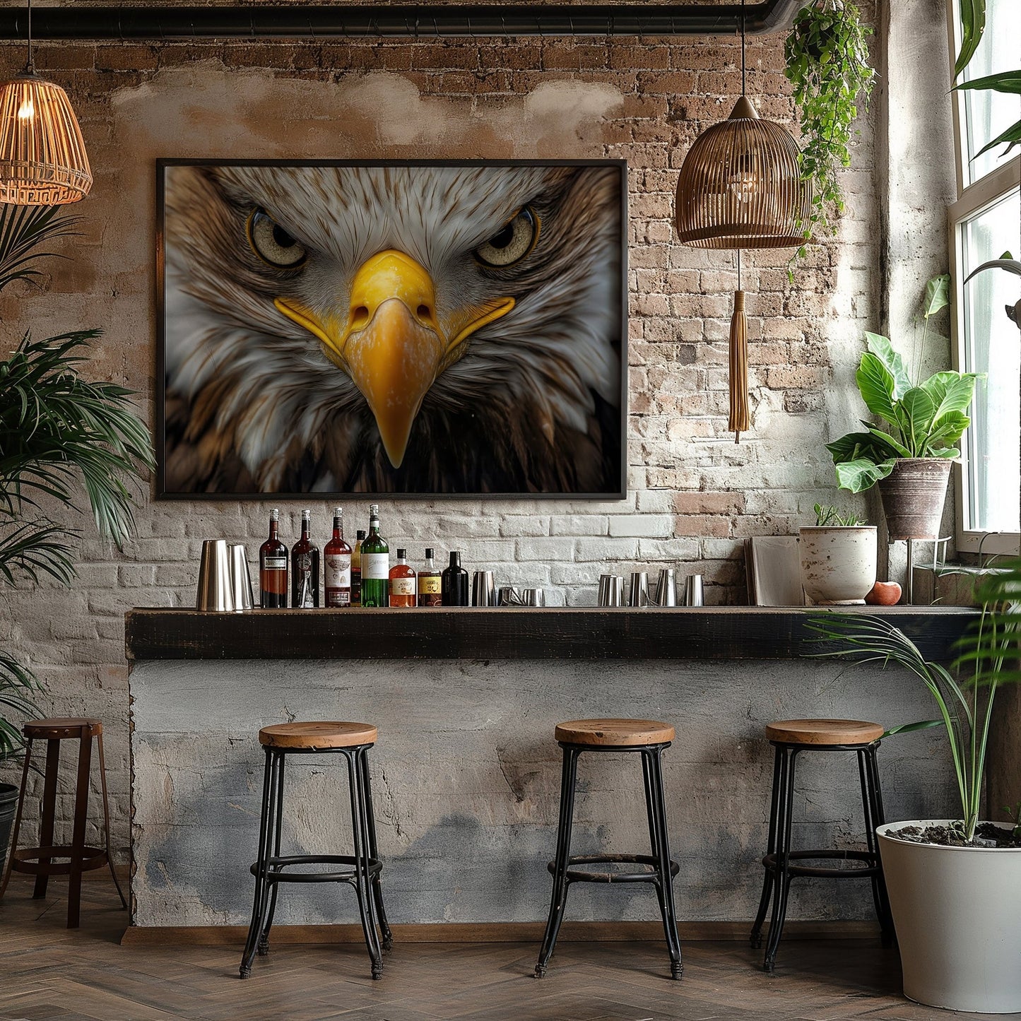 Eagle Focus Digital Art Download - Luxuria Canvas
