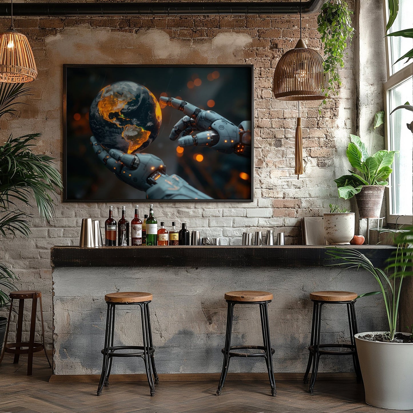 AI Robotic Intervention, High Quality Digital Download - Luxuria Canvas