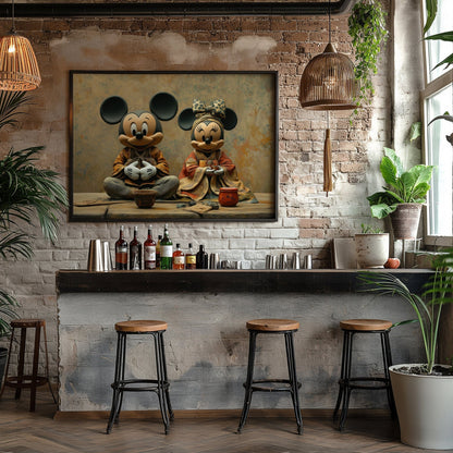 Mongolian Mickey Digital Art Download - Luxuria Canvas