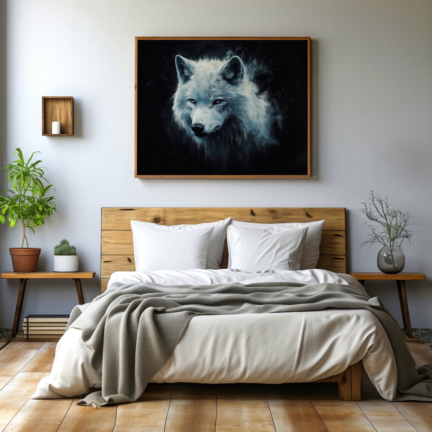 White Wolf, High Quality Digital Download - Luxuria Canvas