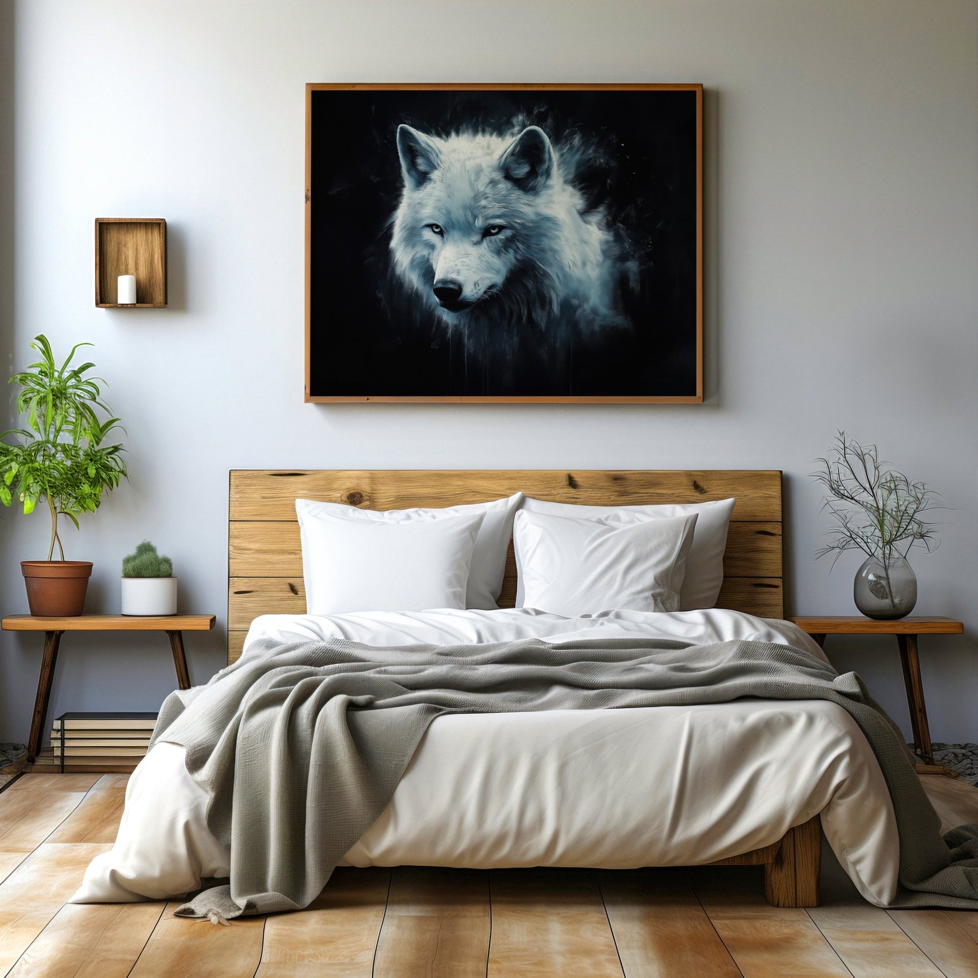 White Wolf, High Quality Digital Download - Luxuria Canvas