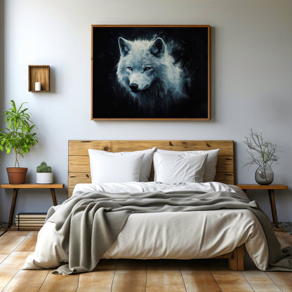White Wolf, High Quality Digital Download - Luxuria Canvas