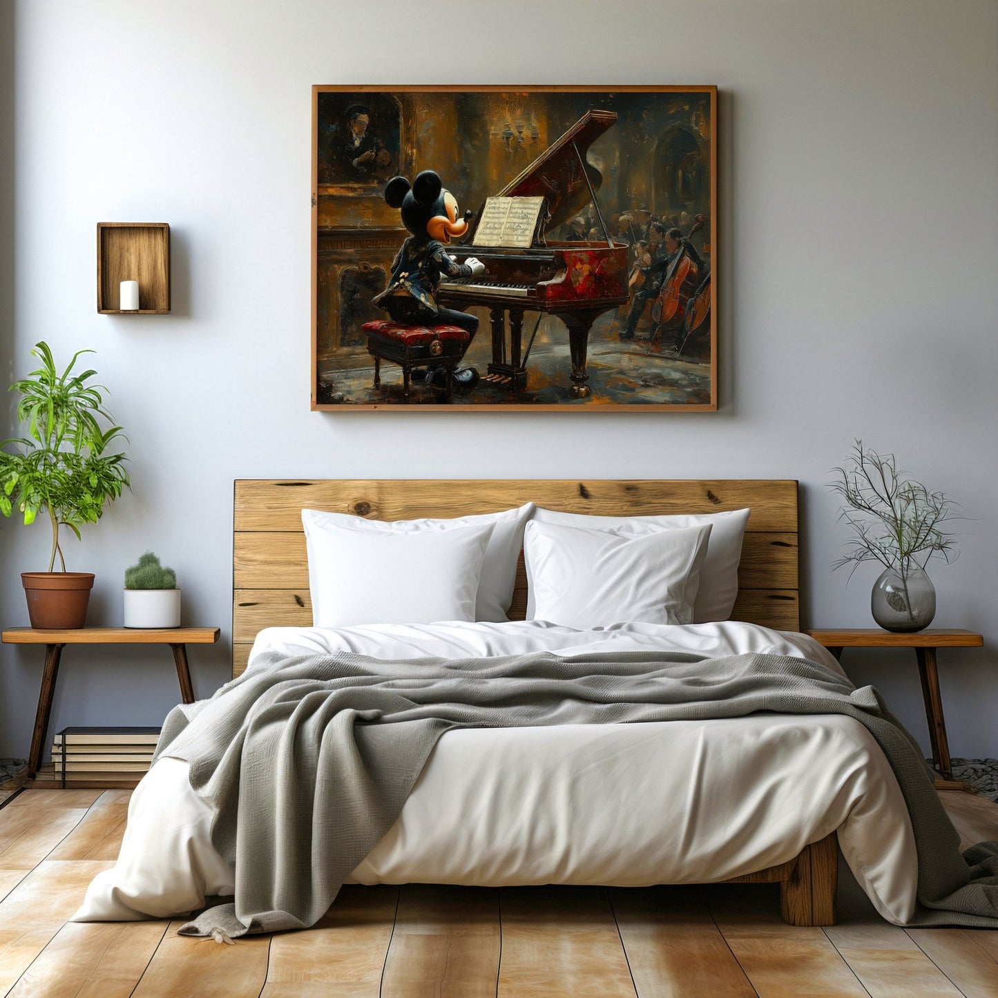 Pianist Mickey Digital Art Download - Luxuria Canvas