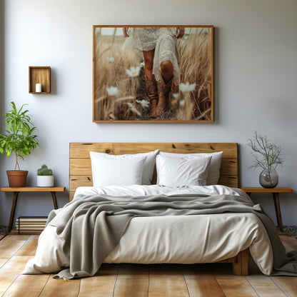 Cowgirl Boots and Skirt Digital Art Download - Luxuria Canvas