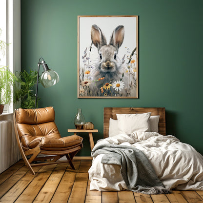 Floral Bunny, High Quality Digital Download - Luxuria Canvas