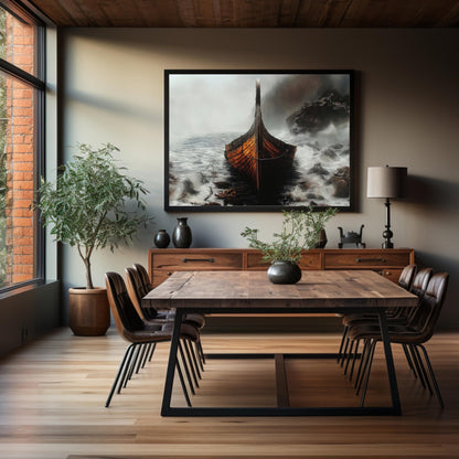 Viking Longboat, High Quality Digital Download - Luxuria Canvas