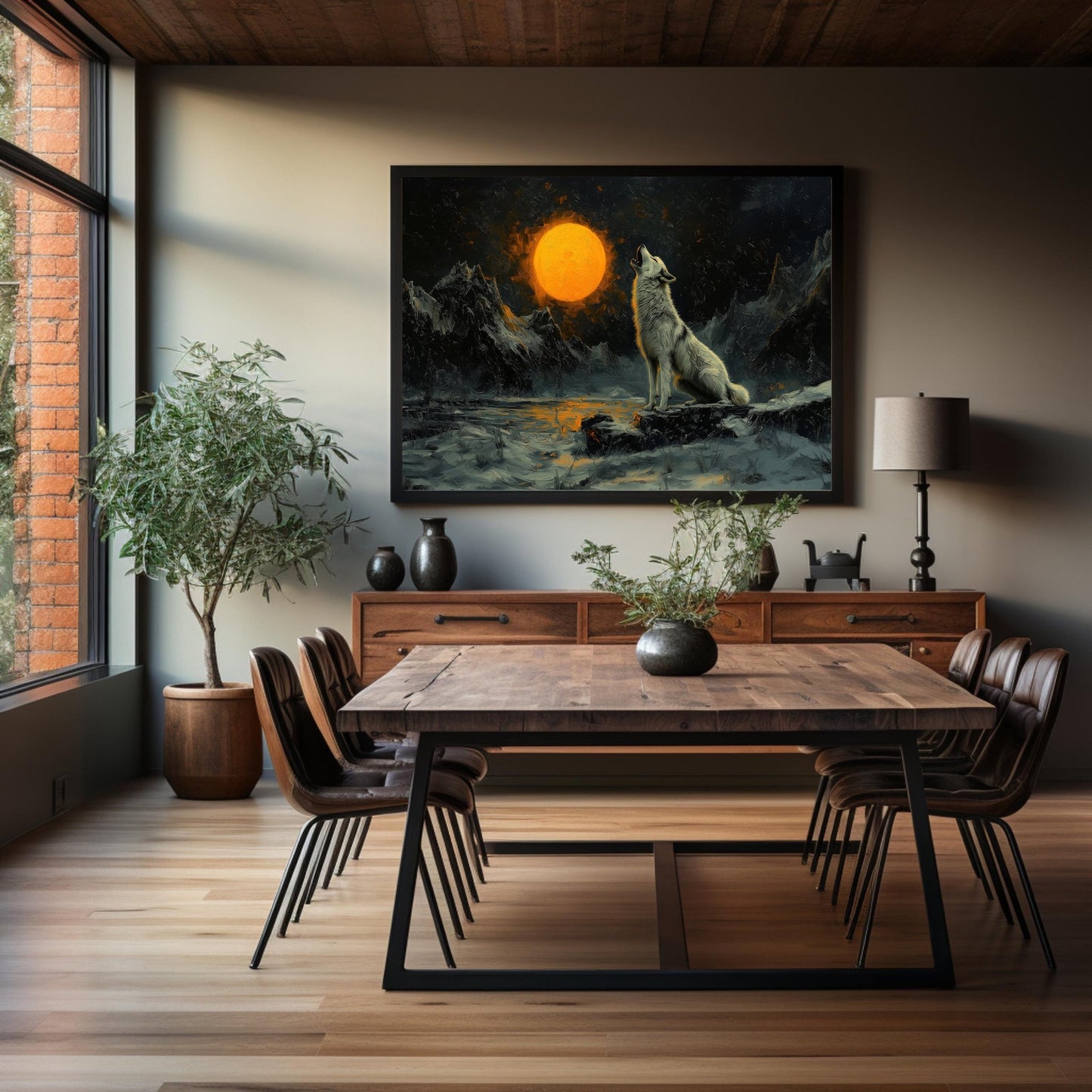 White Wolf Howl, High Quality Digital Download - Luxuria Canvas