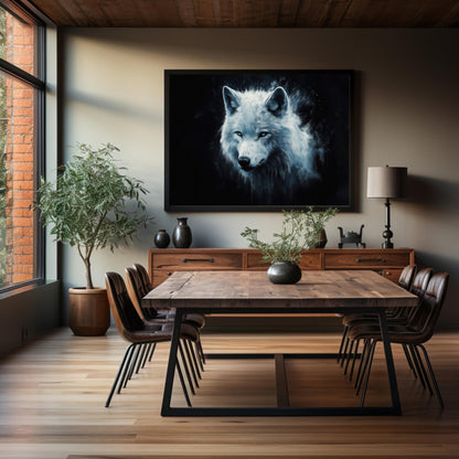 White Wolf, High Quality Digital Download - Luxuria Canvas