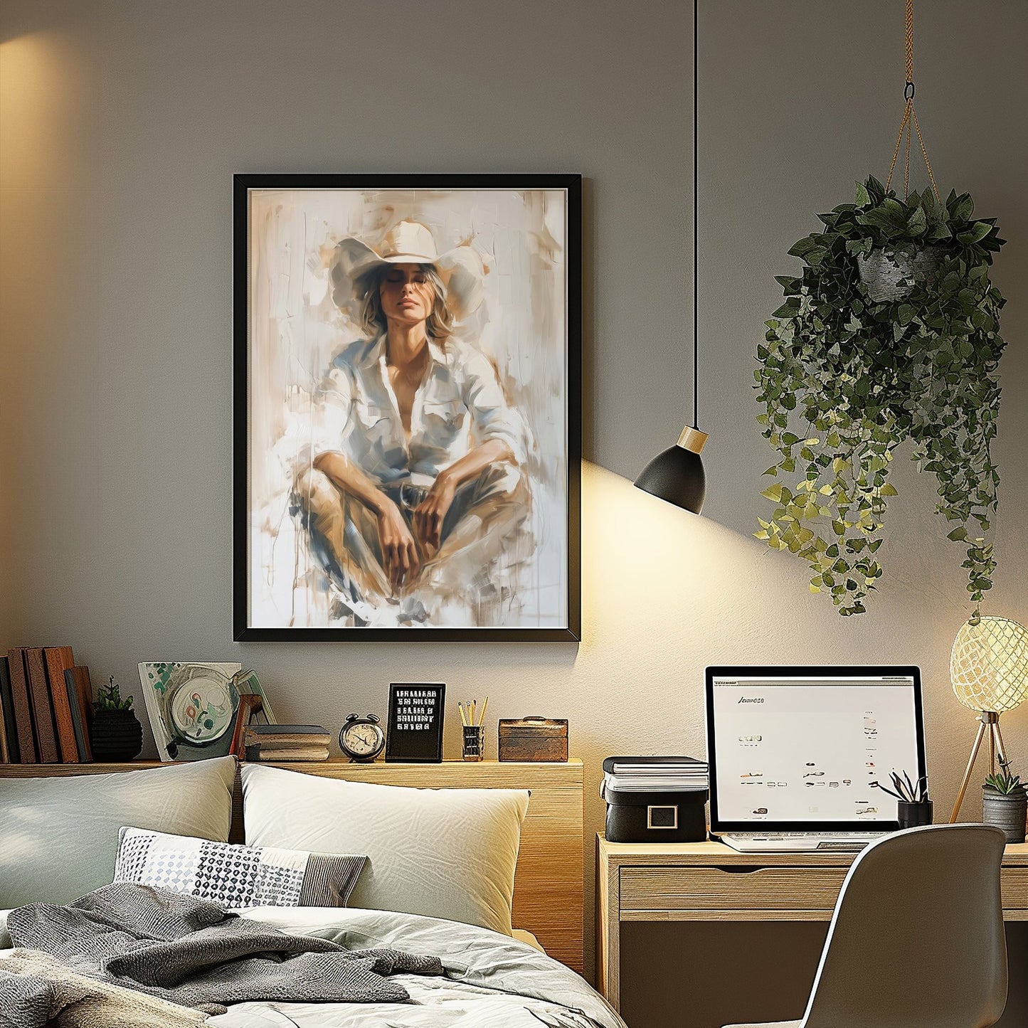 Cowgirl Grateful Moment, High Quality Digital Download - Luxuria Canvas