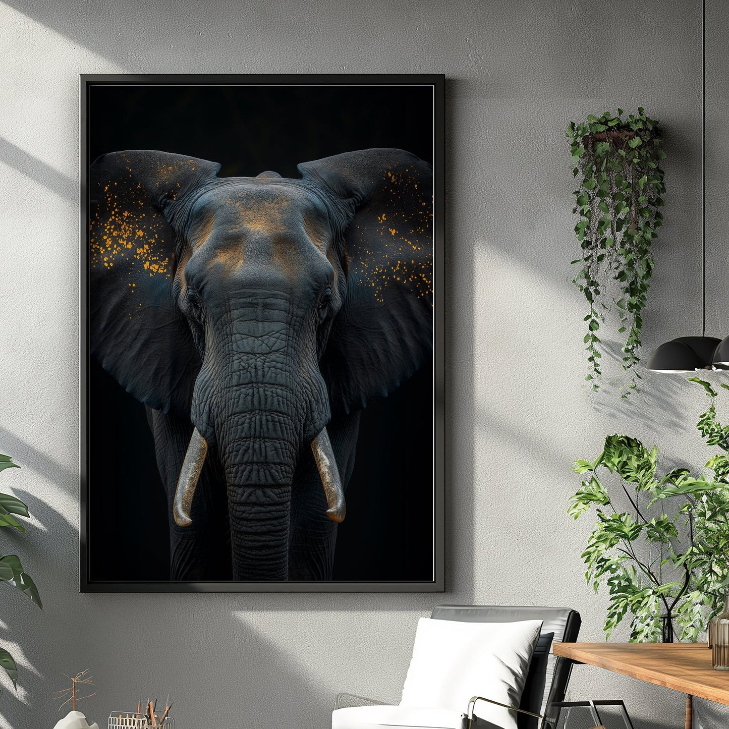 Elephant King Digital Art Download - Luxuria Canvas