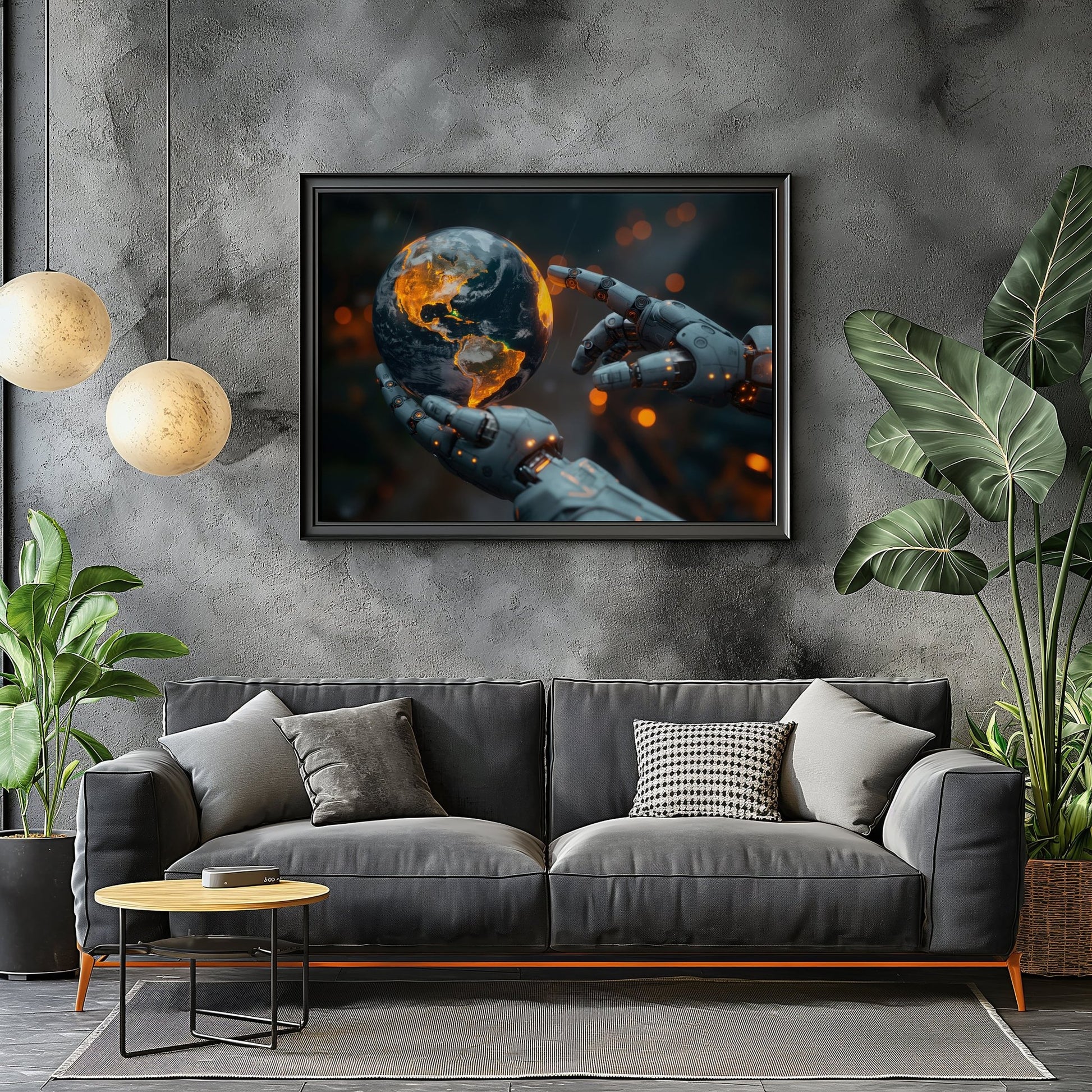 AI Robotic Intervention, High Quality Digital Download - Luxuria Canvas