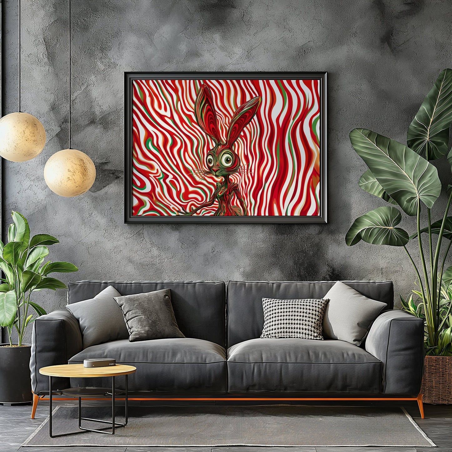 Psychedelic Bunny Digital Art Download - Luxuria Canvas