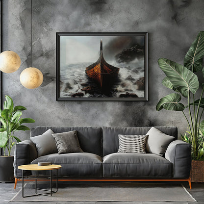 Viking Longboat, High Quality Digital Download - Luxuria Canvas