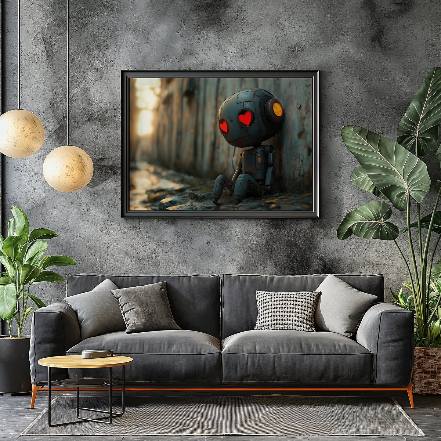 Sad Robot Digital Art Download - Luxuria Canvas