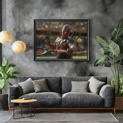 Deadpool Tennis Digital Art Download - Luxuria Canvas
