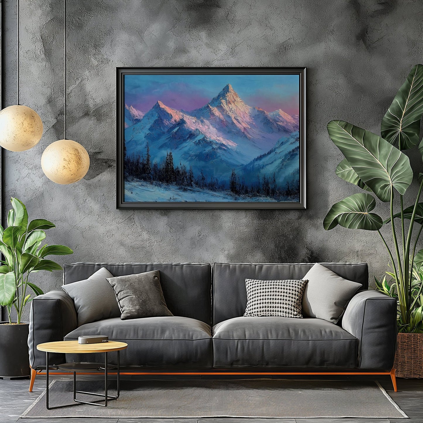 Winter Mountains Decor, High Quality Digital Download - Luxuria Canvas