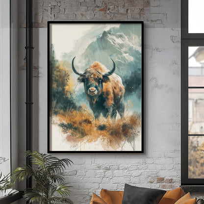 Yak Watercolor Digital Art Download - Luxuria Canvas
