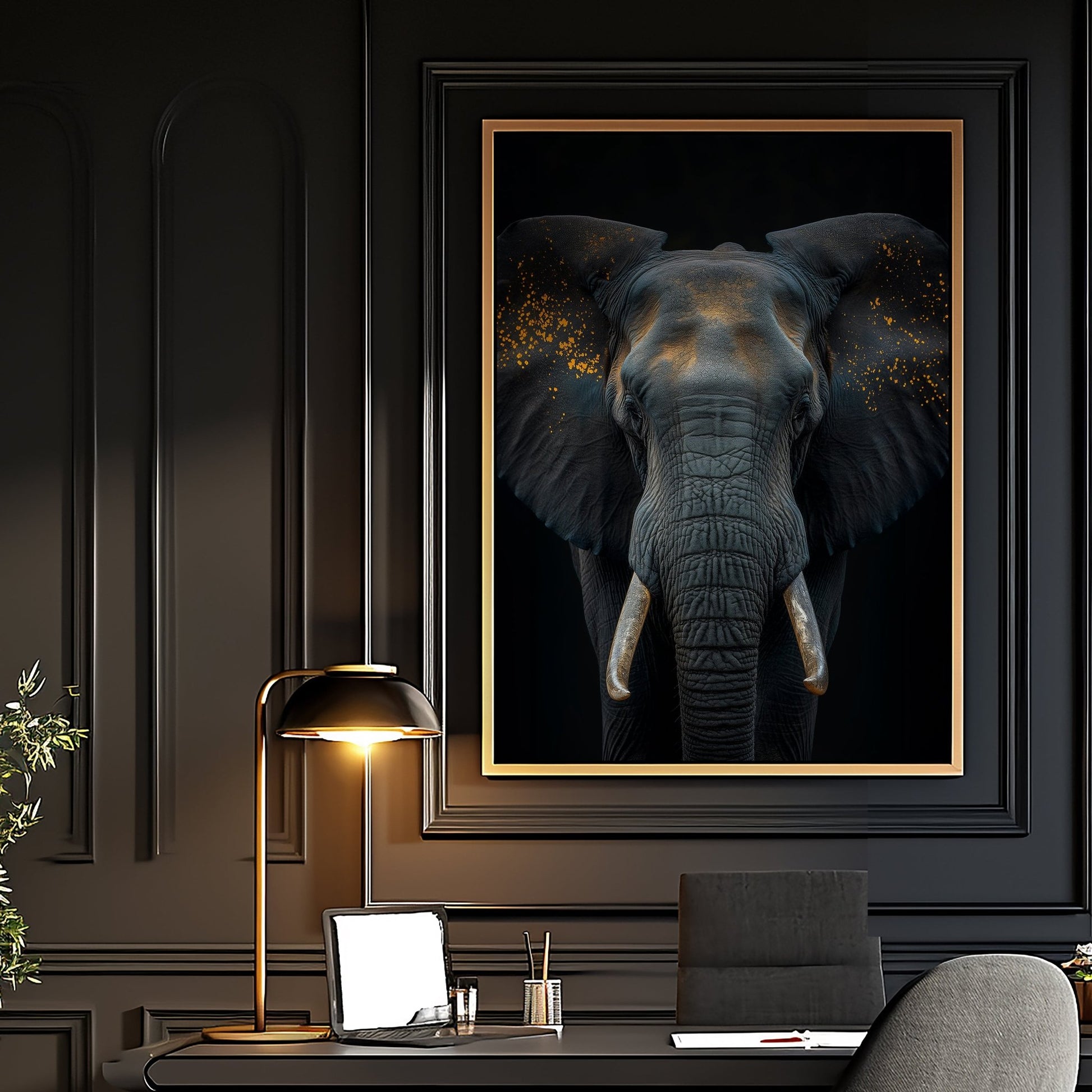 Elephant King Digital Art Download - Luxuria Canvas