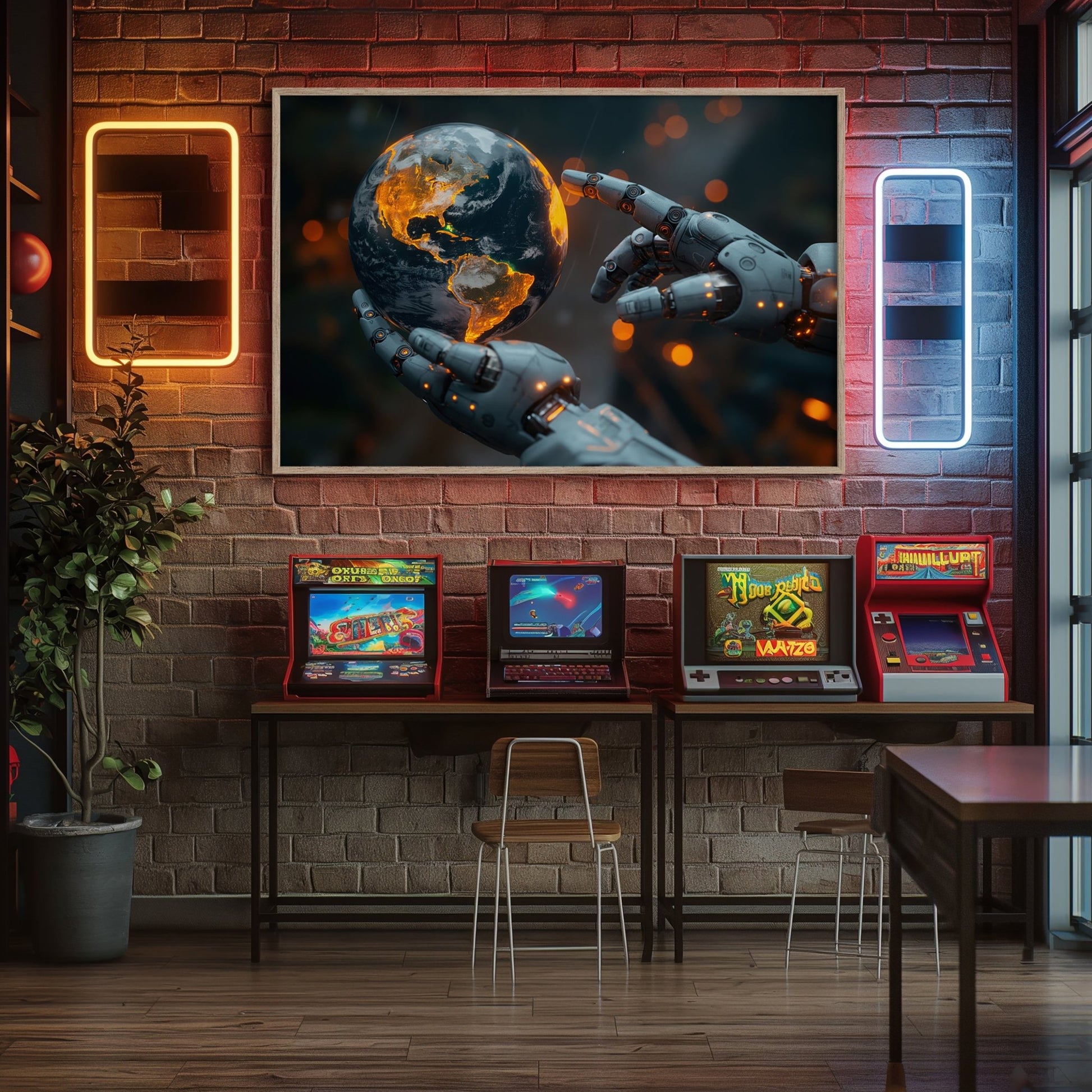 AI Robotic Intervention, High Quality Digital Download - Luxuria Canvas