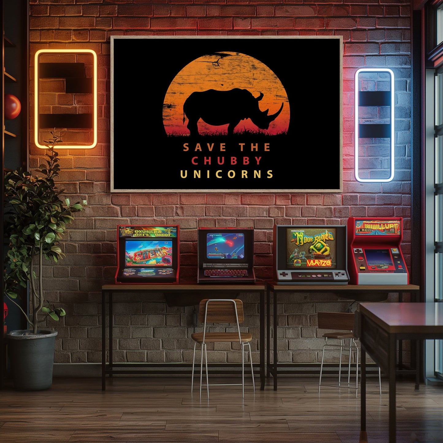 Chubby Unicorn, High Quality Digital Download - Luxuria Canvas