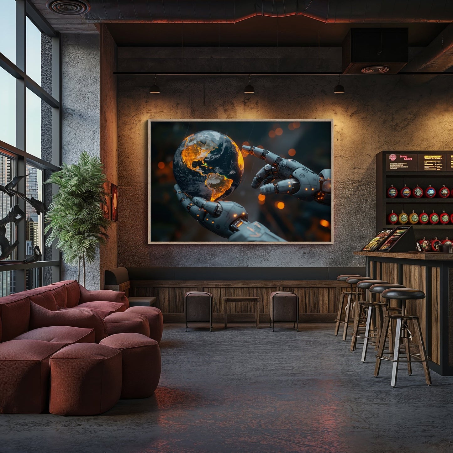 AI Robotic Intervention, High Quality Digital Download - Luxuria Canvas