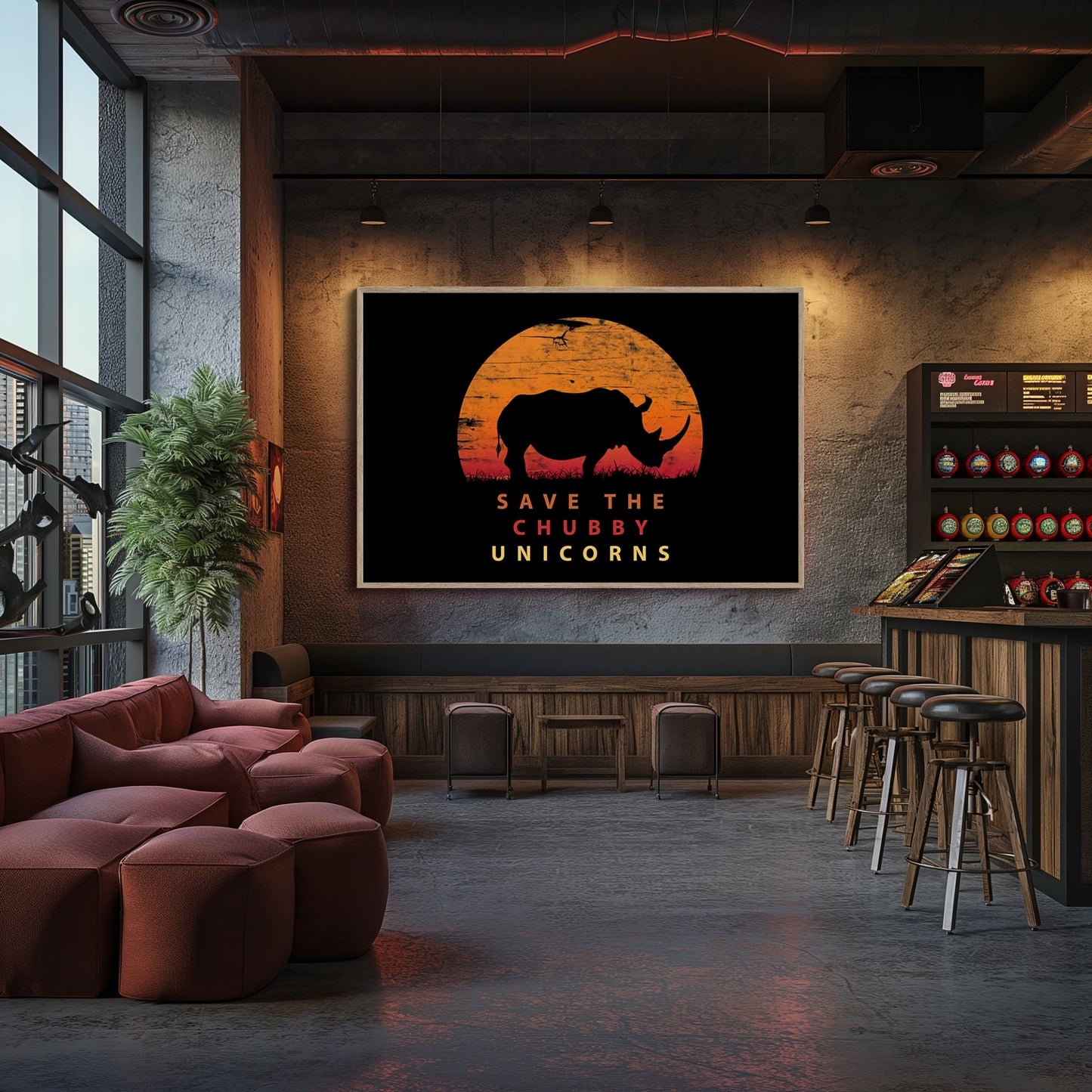 Chubby Unicorn, High Quality Digital Download - Luxuria Canvas