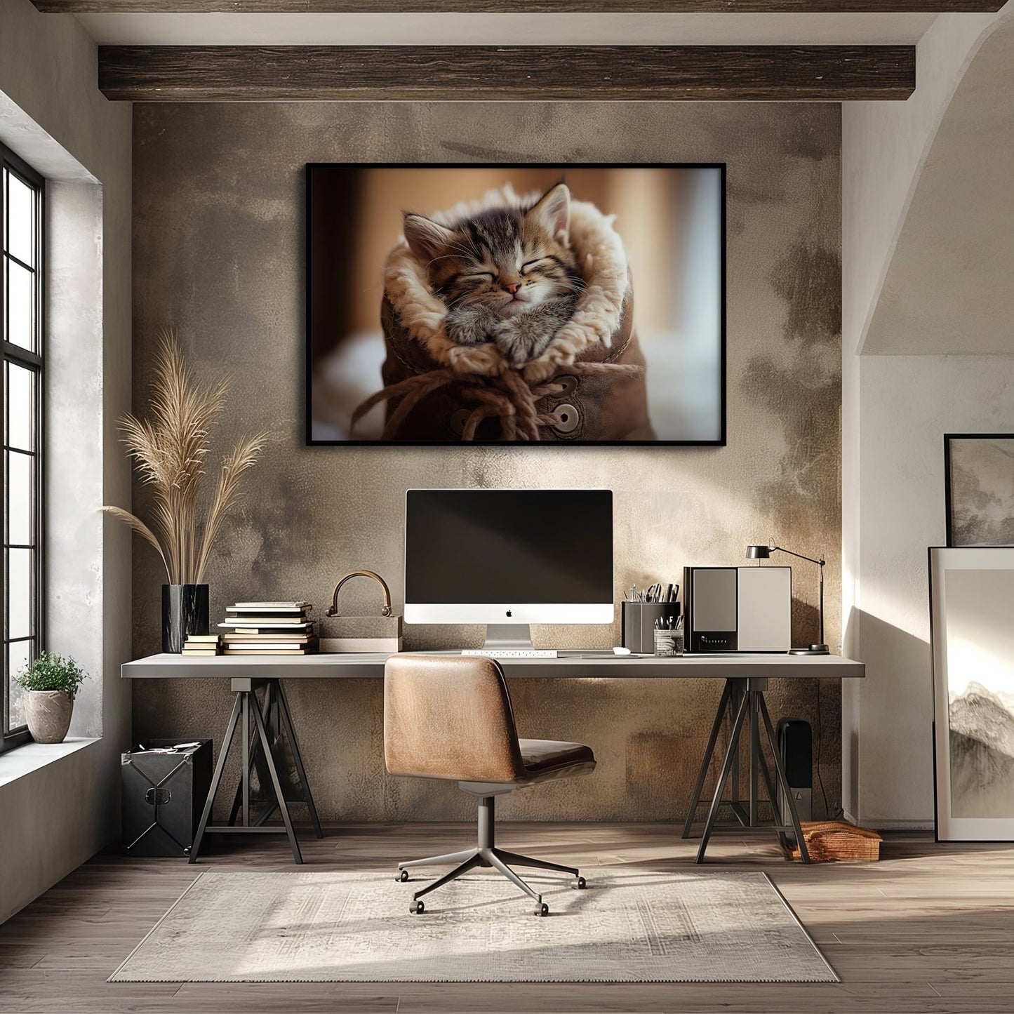 Kittens Boot, High Quality Digital Download - Luxuria Canvas