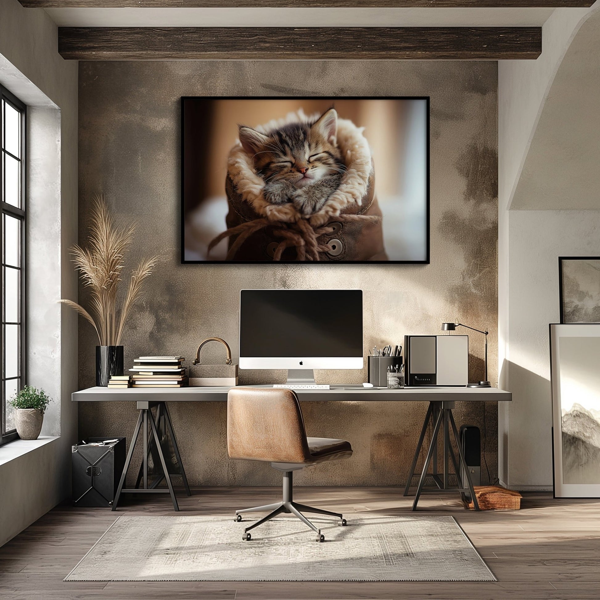 Kittens Boot, High Quality Digital Download - Luxuria Canvas