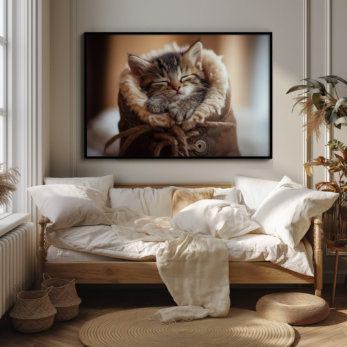 Kittens Boot, High Quality Digital Download - Luxuria Canvas