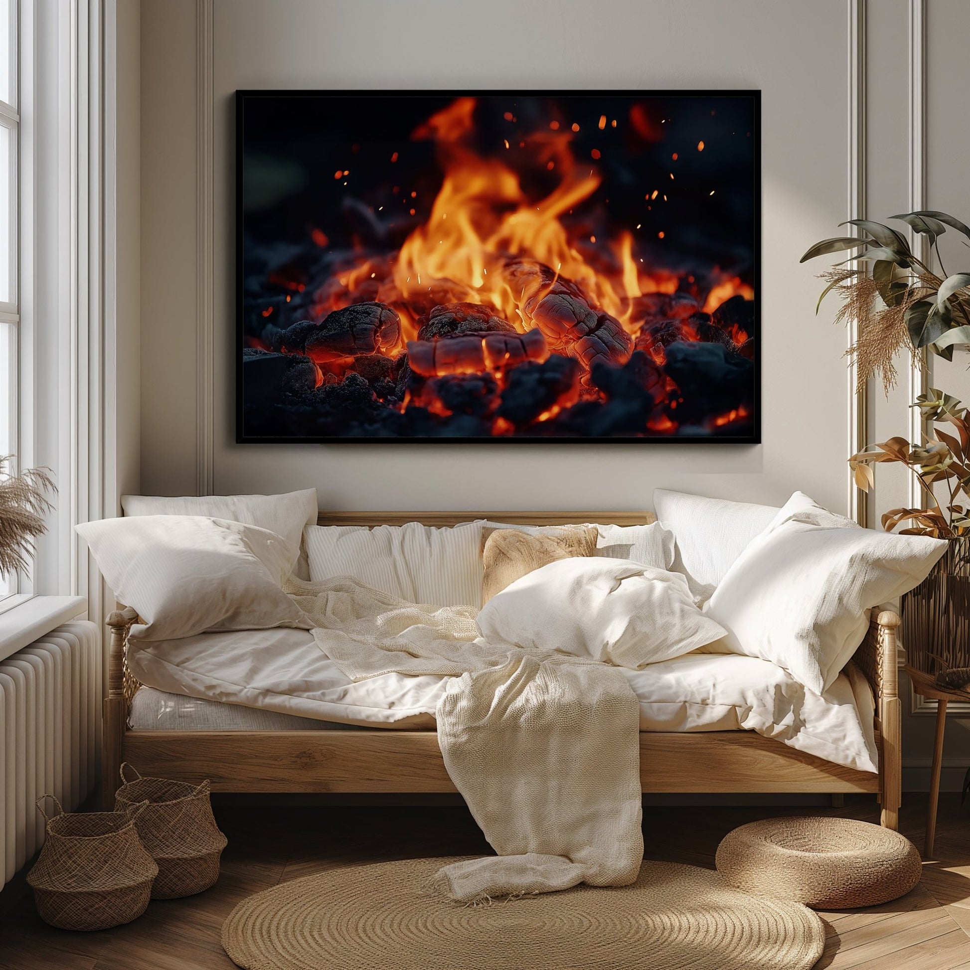 Campfire Flame Digital Art Download - Luxuria Canvas