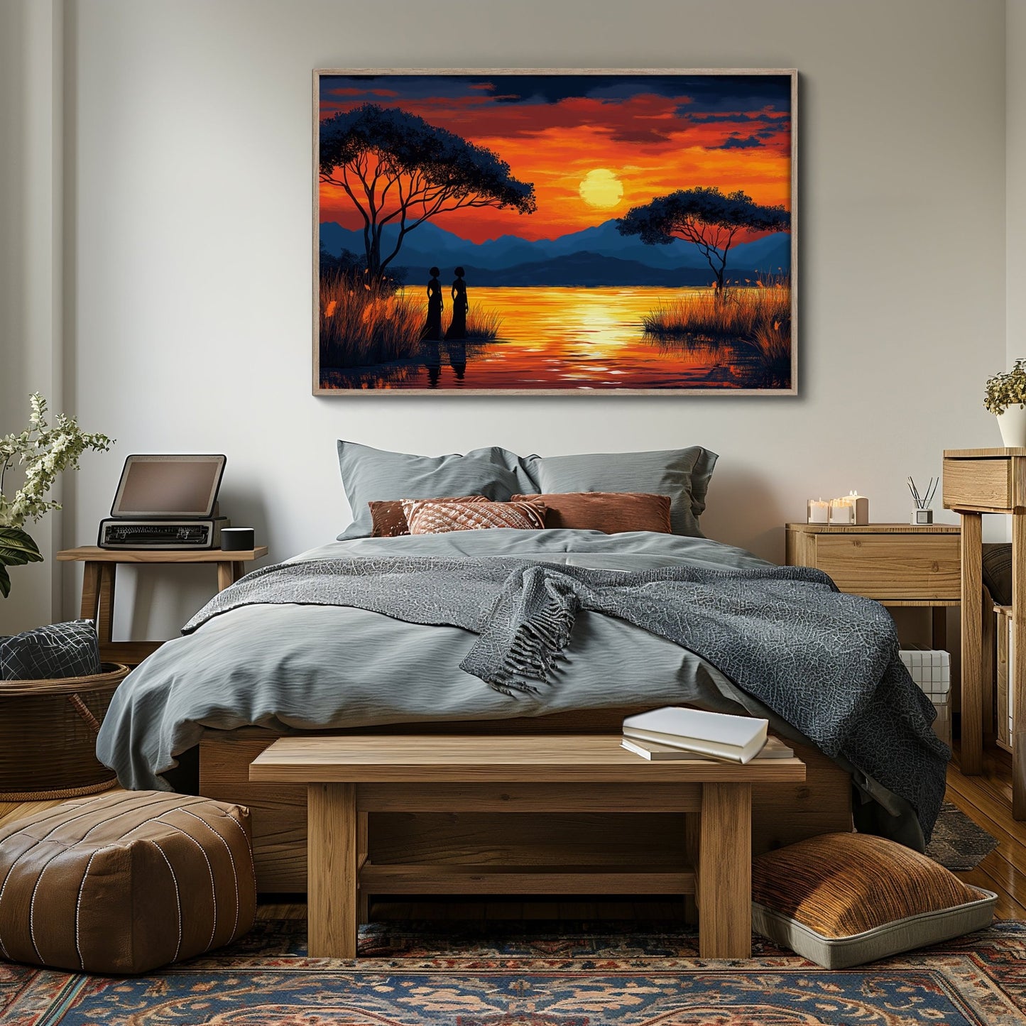 African Woman Riverside, High Quality Digital Download - Luxuria Canvas